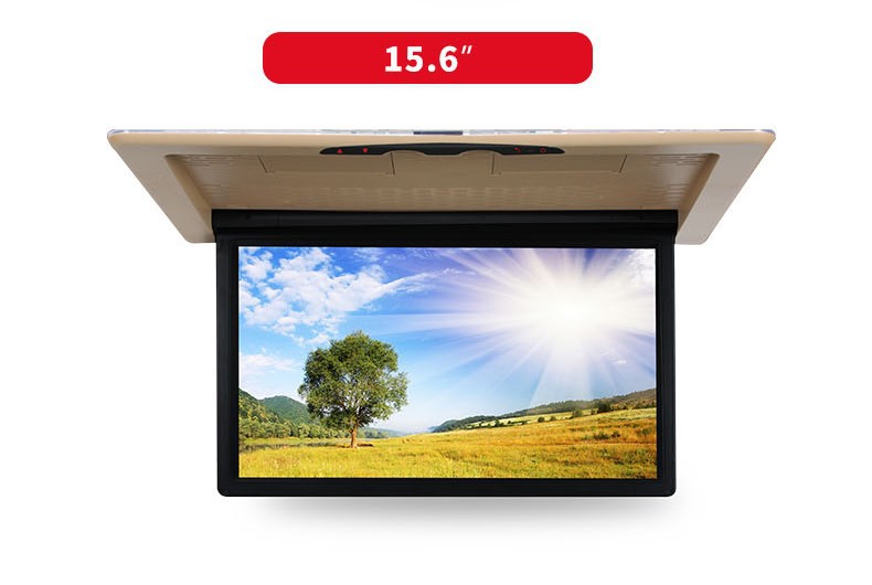 The size of the car flip down monitor for Vito is 156 inches